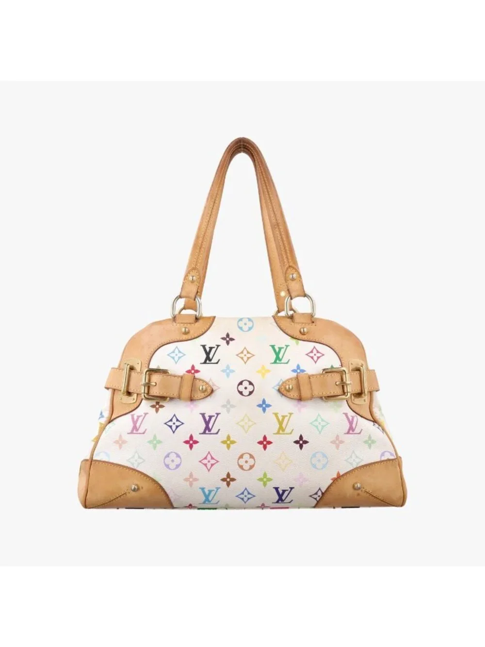 Louis Vuitton Claudia Blanc Monogram Multicolor Shoulder Bag